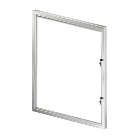 Azar Displays Enclosed Message Board, 33" W, 42.32" H, Aluminum 300219